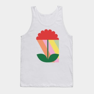 Rainbow flower positive nature adventure happy colorful camping good times enjoy life travelling Tank Top